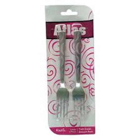 AKLLIBYİ98 6 Parça Metal Tatlı Çatalı HMNG98