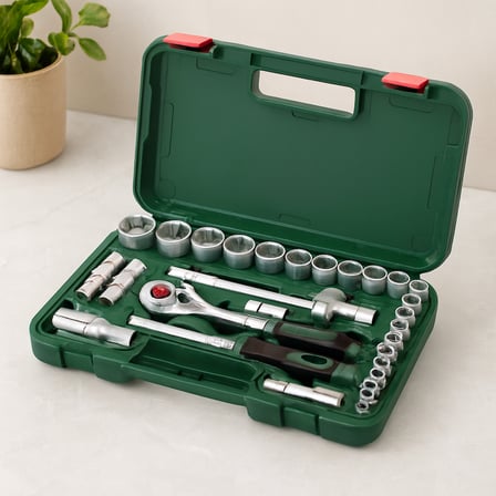 AKLLIBYİ98 1/2 inç 25 Parça Lokma Takımı (Çantalı) HMNG98