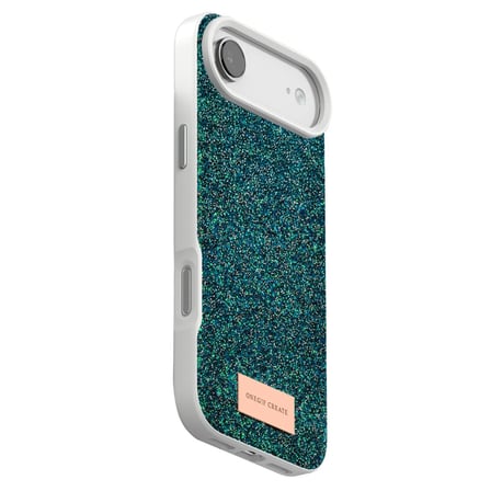 AKLLIBYİ98 Onegif Apple İphone 17 Air Bright Simli Kapak - Koyu Yeşil HMNG98