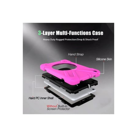 AKLLIBYİ98 Samsung Galaxy T290 Tab A 8 Kılıf Amazing Tablet Kapak - Pembe HMNG98