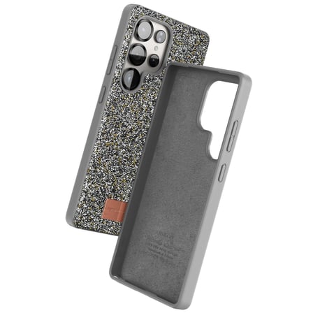 AKLLIBYİ98 Onegif Samsung Uyumlu Galaxy S25 Ultra Bright Simli Kapak - Gümüş HMNG98