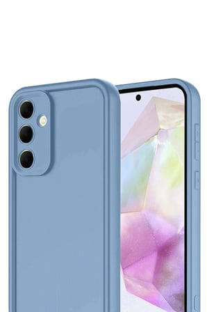AKLLIBYİ98 Samsung Galaxy A17 5G Viera Silikon - Mavi HMNG98