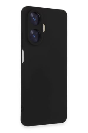 AKLLIBYİ98 Realme C55 Kılıf Nano içi Kadife Silikon - Siyah HMNG98