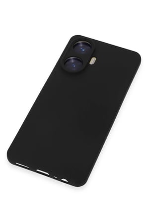 AKLLIBYİ98 Realme C55 Kılıf Nano içi Kadife Silikon - Siyah HMNG98
