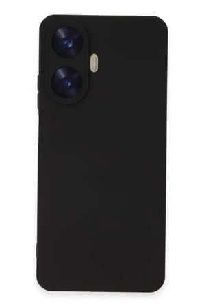 AKLLIBYİ98 Realme C55 Kılıf Nano içi Kadife Silikon - Siyah HMNG98
