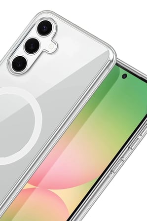AKLLIBYİ98 Samsung Galaxy A16 5G Combo Sert Şeffaf Magsafe Kapak - Şeffaf HMNG98
