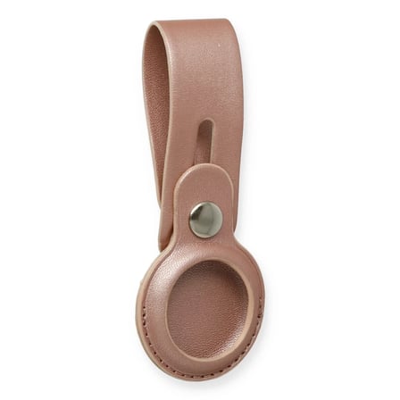 AKLLIBYİ98 Airtag Askılı Deri Kılıf - Rose Gold HMNG98