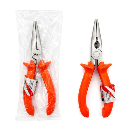 AKLLIBYİ98 150 mm Karga Burnu Pense Cr-V Turuncu Saplı HMNG98