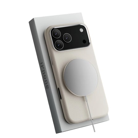 AKLLIBYİ98 Joko Apple İphone 17 Pro Wonder Deri Magsafe Kapak - Beyaz HMNG98