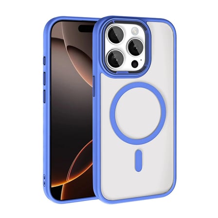 AKLLIBYİ98 Joko Apple Uyumlu İphone 15 Pro Max Terea Magsafe Kapak - Mavi HMNG98