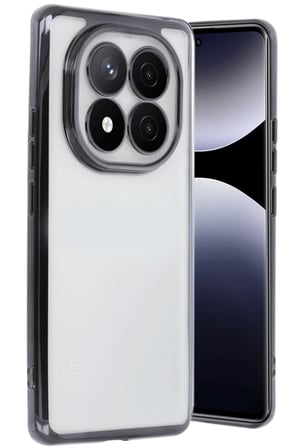 AKLLIBYİ98 Xiaomi Redmi Note 14 Pro 4G Kılıf Razer Lensli Silikon - Siyah HMNG98