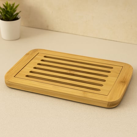 AKLLIBYİ98 Bambu Kesim Panosu 21x36 cm (Hazneli, Izgaralı) HMNG98