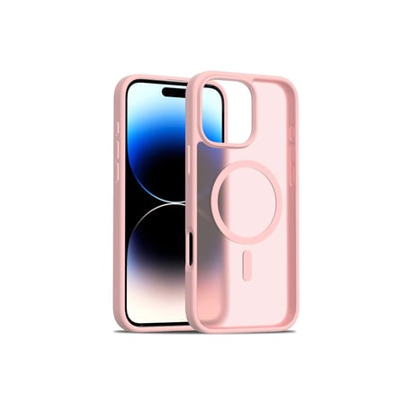 AKLLIBYİ98 Joko Apple Uyumlu İphone 16 Pro Jota Magsafe Kapak - Pudra HMNG98
