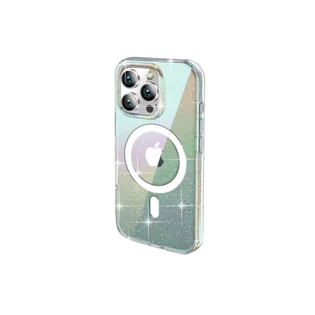 AKLLIBYİ98 Joko Apple İphone 14 Pro Max Rasasi Simli Magsafe Kapak - Şeffaf HMNG98