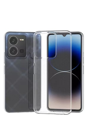 AKLLIBYİ98 Vivo Y35 Kılıf Lüx Şeffaf Silikon HMNG98