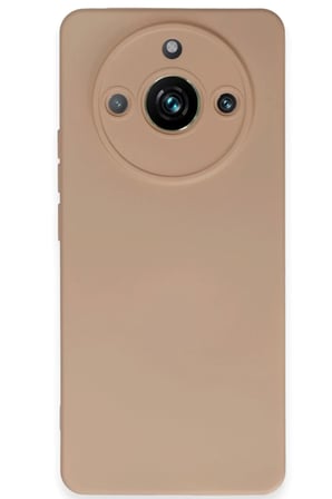 AKLLIBYİ98 Realme 11 Pro Kılıf Nano içi Kadife Silikon - Pudra HMNG98