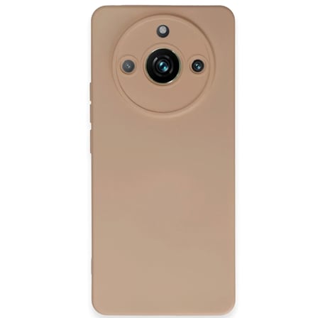 AKLLIBYİ98 Realme 11 Pro Kılıf Nano içi Kadife Silikon - Pudra HMNG98