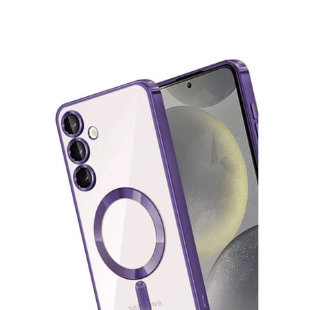AKLLIBYİ98 Samsung Uyumlu Galaxy A16 5g Kross Magneticsafe Kapak - Mor HMNG98