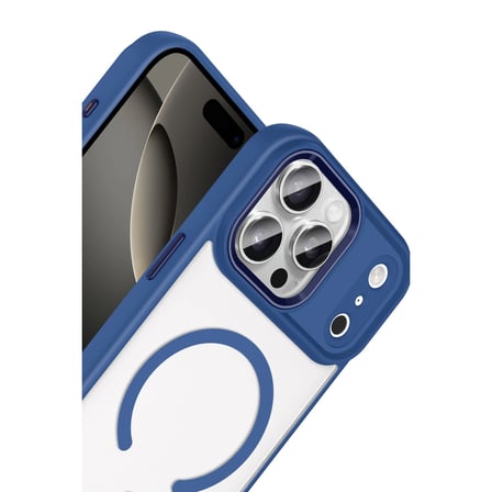 AKLLIBYİ98 Joko Apple Uyumlu İphone 17 Pro Terea Magsafe Kapak - Lacivert HMNG98