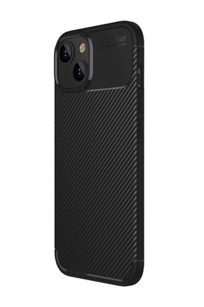 AKLLIBYİ98 Apple iPhone 15 Kılıf Auto Focus Karbon Kapak - Siyah HMNG98