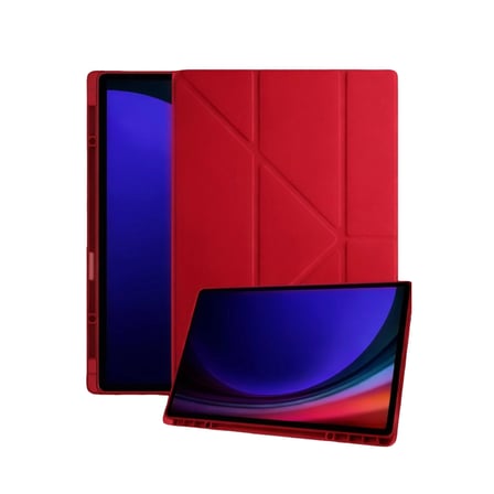 AKLLIBYİ98 Samsung Galaxy Tab A11 Plus Kalemlikli Mars Tablet Kılıfı - Kırmızı HMNG98