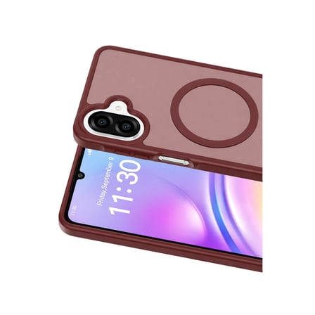 AKLLIBYİ98 Joko Samsung Galaxy A07 4g Jota Magsafe Kapak - Bordo HMNG98