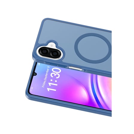 AKLLIBYİ98 Joko Samsung Uyumlu Galaxy A07 4g Jota Magsafe Kapak - Lacivert HMNG98