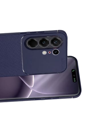 AKLLIBYİ98 Tecno Camon 50 Pro 5G Auto Focus Karbon Kapak - Lacivert HMNG98
