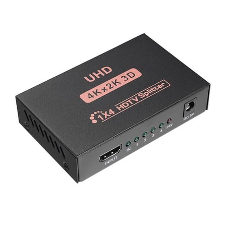 AKLLIBYİ98 Hytech HY-LU4 4 Port 4Kx2K HDMI Splitter Dağıtıcı HMNG98