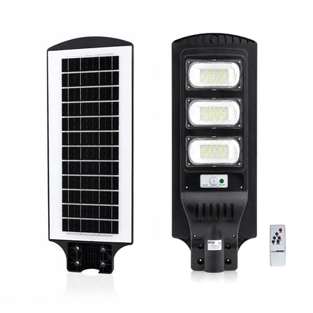 AKLLIBYİ98 Solar Sokak Lambası 300W 6500K Sensörlü Kumandalı HMNG98