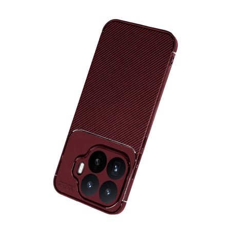 AKLLIBYİ98 Xiaomi Mi 17t Auto Focus Karbon Kapak - Bordo HMNG98