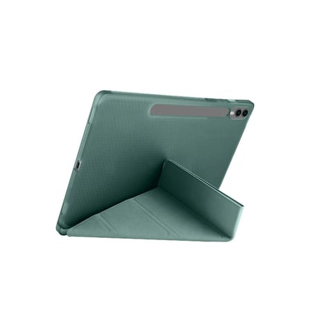 AKLLIBYİ98 Samsung Galaxy X610 Tab S9 Fe Plus 12.4 Kılıf Kalemlikli Mars Tablet Kılıfı - Koyu Yeşil HMNG98