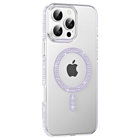 AKLLIBYİ98 Joko Apple İphone 16 Pro Max Move Taşlı Magsafe Kapak - Lila HMNG98