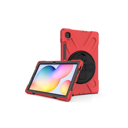 AKLLIBYİ98 Samsung Galaxy P610 Tab S6 Lite 10.4 Kılıf Amazing Tablet Kapak - Kırmızı HMNG98
