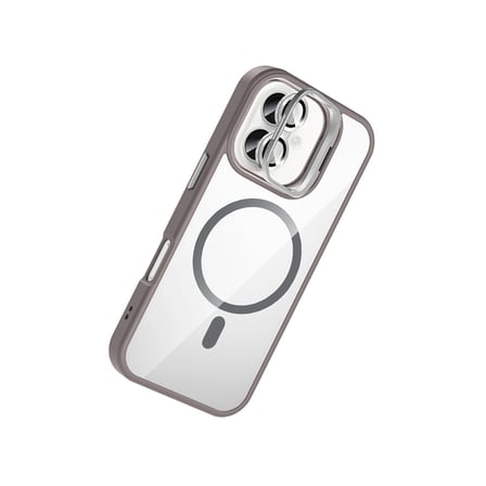 AKLLIBYİ98 Joko Apple İphone 16 Plus Remim Lensli Magsafe Standlı Kapak - Titan Gri HMNG98