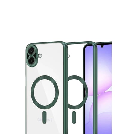 AKLLIBYİ98 Samsung Uyumlu Galaxy A07 4g Kross Magneticsafe Kapak - Koyu Yeşil HMNG98