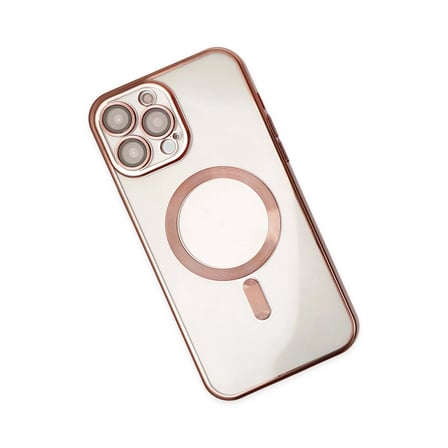 AKLLIBYİ98 Apple Uyumlu İphone 14 Pro Kılıf Kross Magneticsafe Kapak - Rose HMNG98