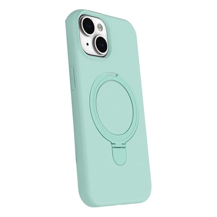 AKLLIBYİ98 Apple Uyumlu İphone 14 Regal Magsafe Standlı Kapak - Su Yeşili HMNG98