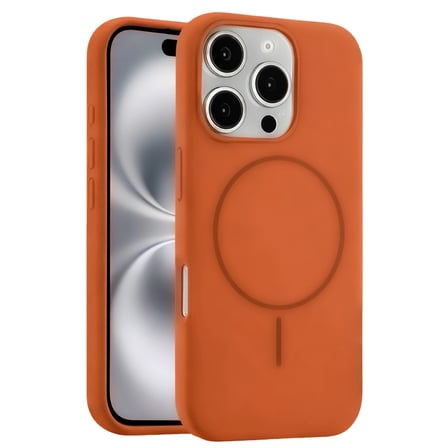 AKLLIBYİ98 Joko Apple Uyumlu İphone 16 Pro Max Kılıf Jully Magsafe Kapak - Turuncu HMNG98
