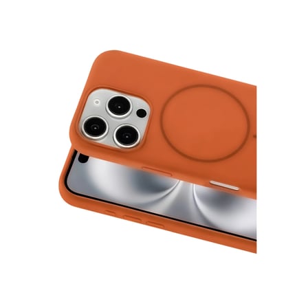 AKLLIBYİ98 Joko Apple Uyumlu İphone 16 Pro Max Kılıf Jully Magsafe Kapak - Turuncu HMNG98