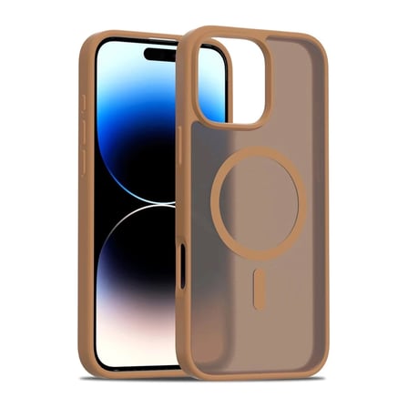 AKLLIBYİ98 Joko Apple Uyumlu İphone 16 Pro Jota Magsafe Kapak - Çöl Titanyum HMNG98