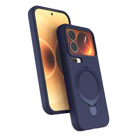 AKLLIBYİ98 Xiaomi Mi 17 Pro Max Regal Magsafe Standlı Kapak - Lacivert HMNG98