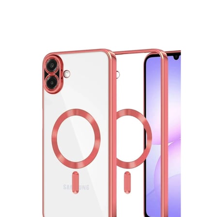 AKLLIBYİ98 Samsung Galaxy A07 4g Kross Magneticsafe Kapak - Kırmızı HMNG98