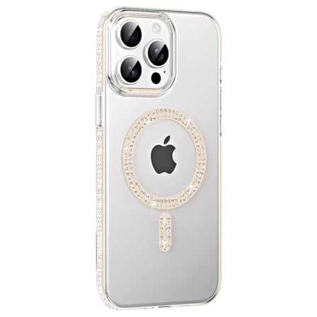 AKLLIBYİ98 Joko Apple İphone 15 Pro Move Taşlı Magsafe Kapak - Pembe HMNG98