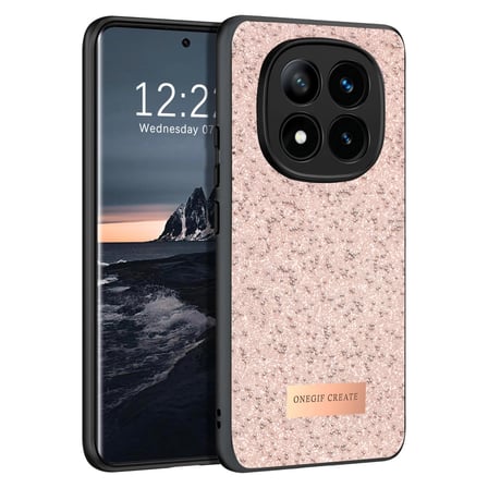AKLLIBYİ98 Onegif Xiaomi Uyumlu Redmi Note 14 Pro 4g Bright Simli Kapak - Pembe HMNG98