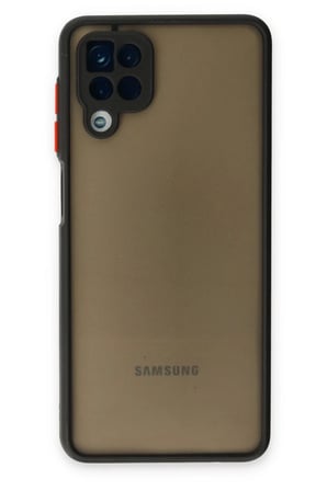 AKLLIBYİ98 Samsung Galaxy A12 Kılıf Montreal Silikon Kapak - Siyah HMNG98
