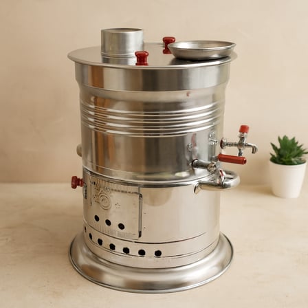 AKLLIBYİ98 10 L Piknik Semaveri Çift Musluk HMNG98