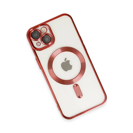 AKLLIBYİ98 Apple İphone 14 Kılıf Kross Magneticsafe Kapak - Kırmızı HMNG98
