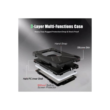 AKLLIBYİ98 Samsung Galaxy T290 Tab A 8 Kılıf Amazing Tablet Kapak - Siyah HMNG98