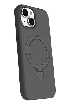 AKLLIBYİ98 Apple iPhone 14 Regal Magsafe Standlı Kapak - Titan Gri HMNG98